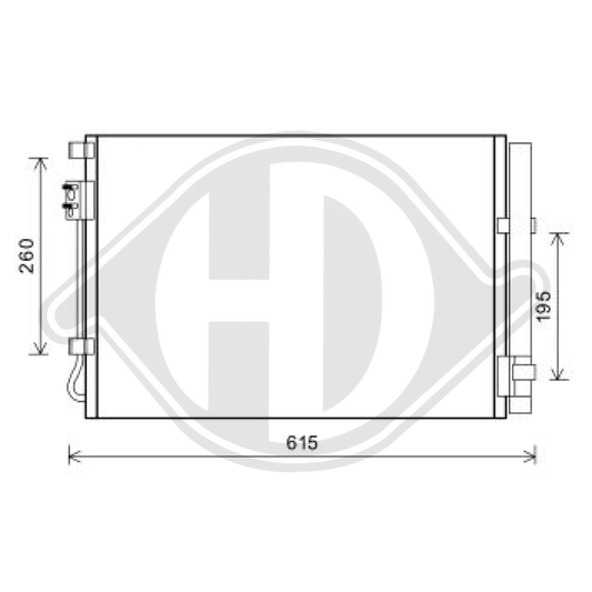 976061R000 KONDENSATOR KIA RIO 06/2011 1,25/1,4 DCC1913