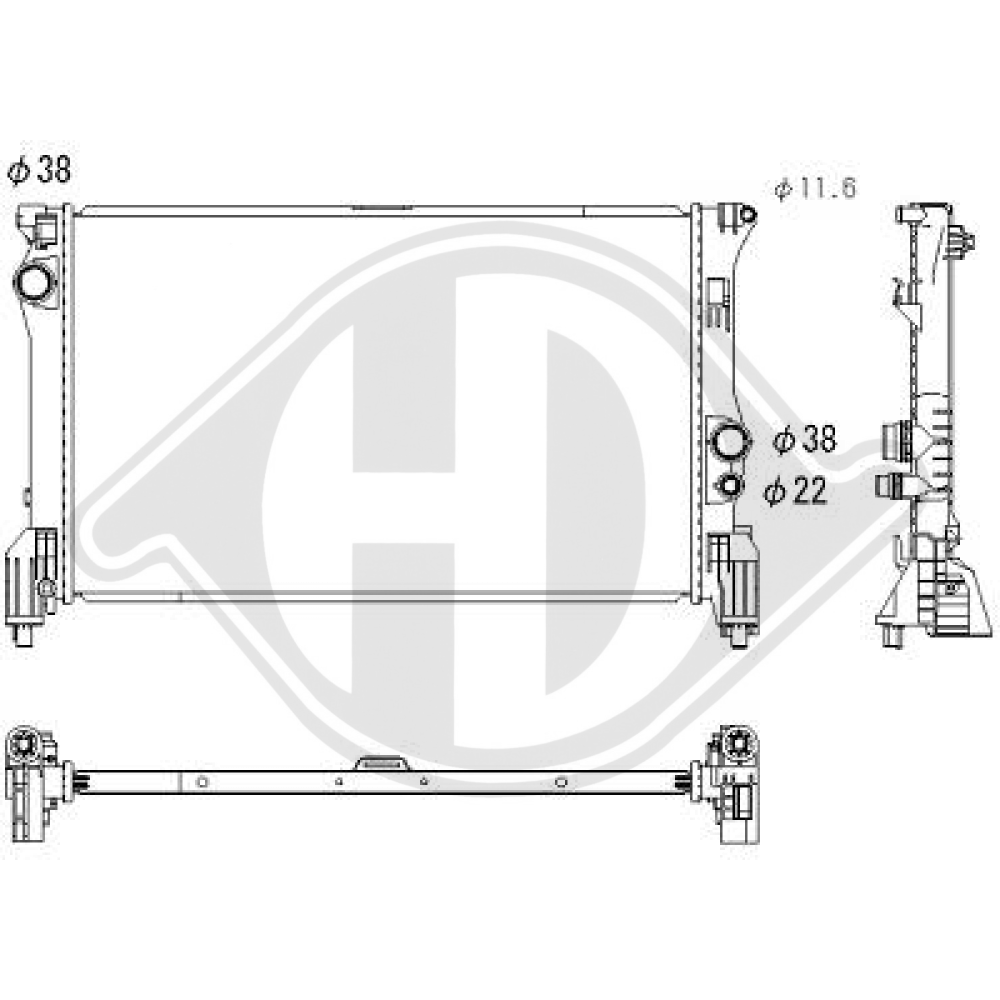 A 447 501 00 01 KÜHLER                   , für MERCEDES Vito W-447 DCM3881