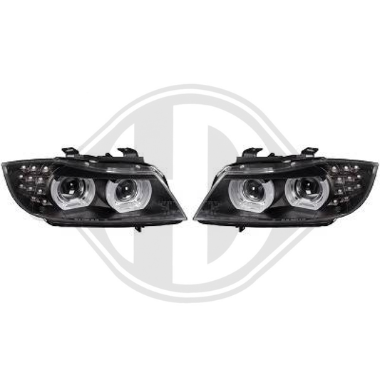 DESIGNSCHEINW. SET E90/91, 08-12    KLARGLAS/SCHWARZ, 1216483