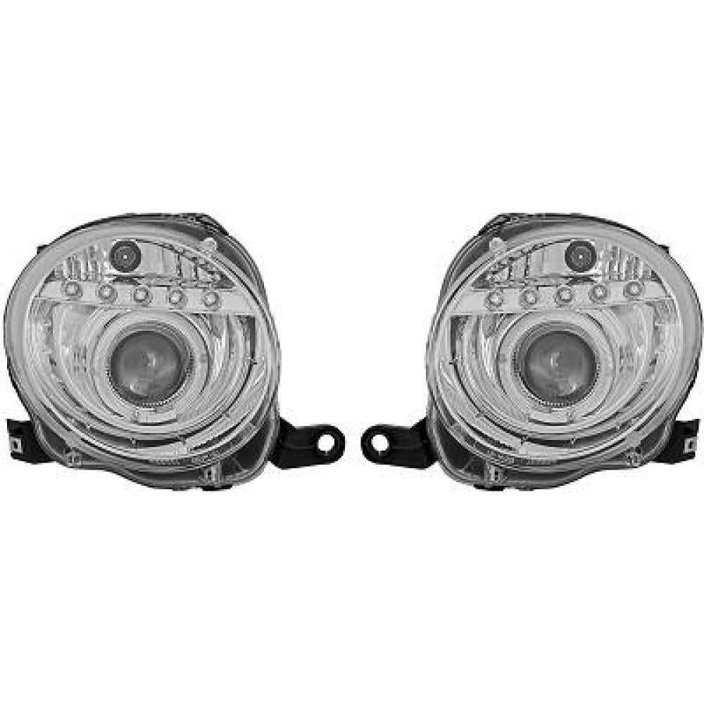 DESIGNSCHEINWERF.SET  500, 07-15       KLARGLAS/CHROM 3405280