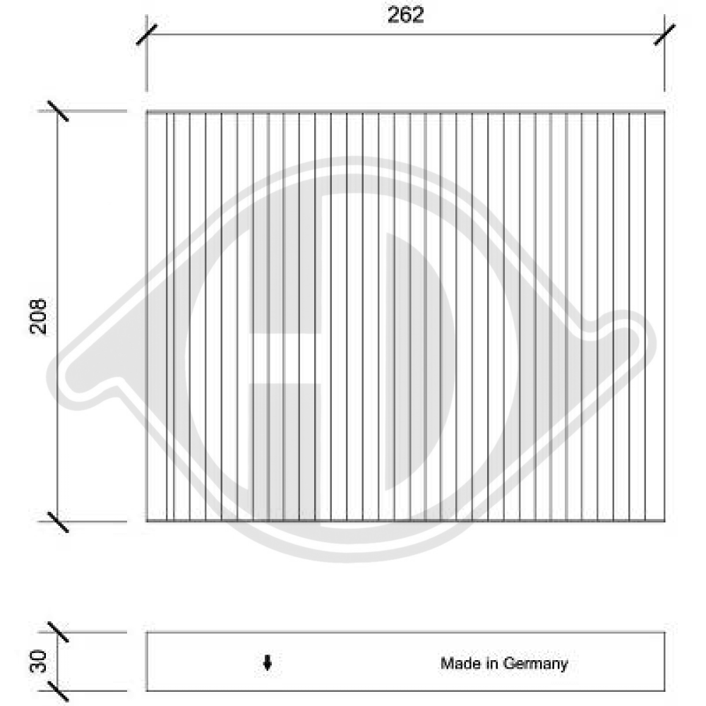 971332B005 INNENRAUMFILTER  HYUNDAI Santa Fé II  2005-2012 DCI0221