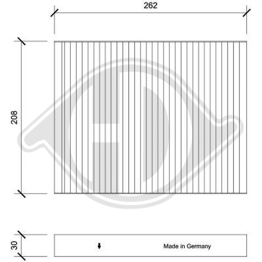 971332B005 INNENRAUMFILTER  HYUNDAI Santa Fé II  2005-2012 DCI0221