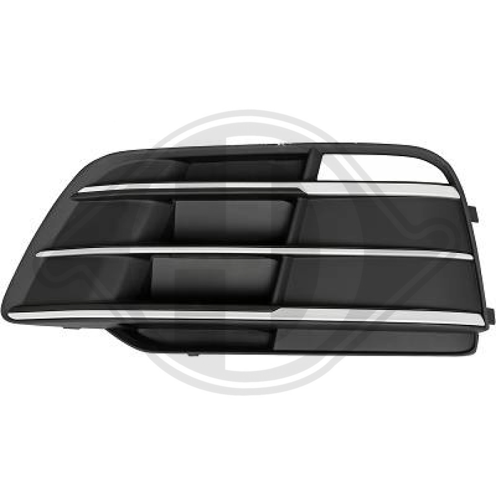 80A807679H RU6 STOßST.GRILL LI. AUDI  Q5, 17-21   MIT 3 CHROMLEISTEN 1076347
