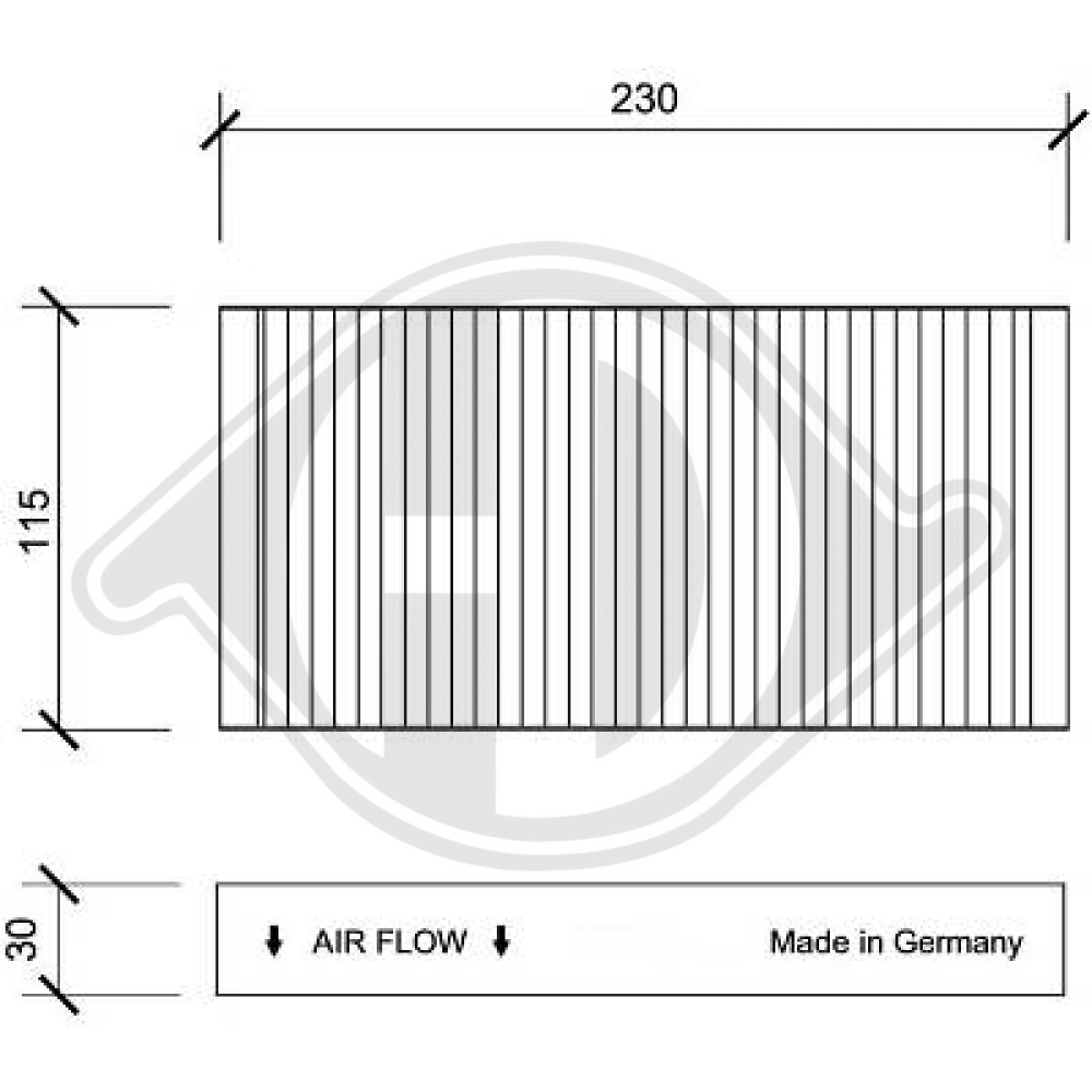 K05058040AA INNENRAUMFILTER  CHRYSLER PT Cruiser DCI0133