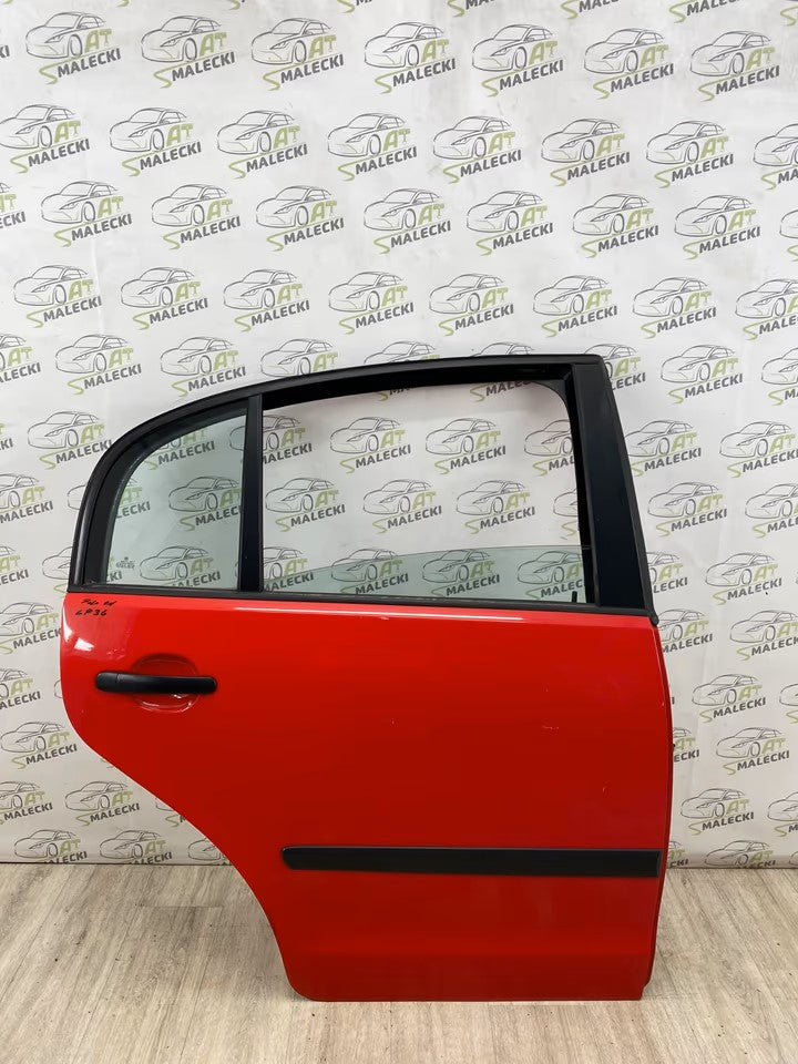 Türe Tür Hinten Rechts Vw Polo 9N Stufenheck Sedan Farbe LP3G Rot