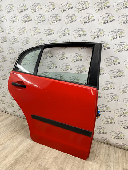 Türe Tür Hinten Rechts Vw Polo 9N Stufenheck Sedan Farbe LP3G Rot