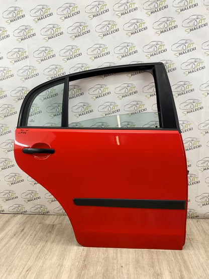 Türe Tür Hinten Rechts Vw Polo 9N Stufenheck Sedan Farbe LP3G Rot