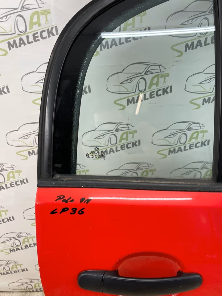 Türe Tür Hinten Rechts Vw Polo 9N Stufenheck Sedan Farbe LP3G Rot