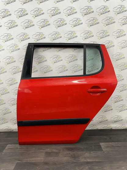 Türe Tür Hinten Links Skoda Fabia 5J II Modelle Farbe 8151 Rot