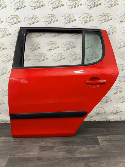 Türe Tür Hinten Links Skoda Fabia 5J II Modelle Farbe 8151 Rot